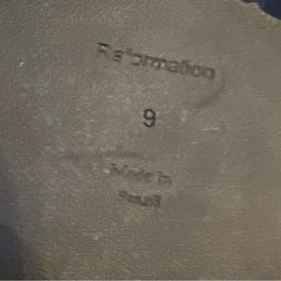 Reformation Agathea Sz 9 Chunky Loafers In Black NWOB - Picture 8 of 9